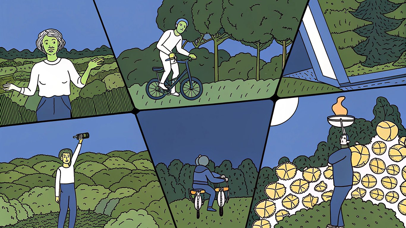 A composite image illustrating different types of fake celebrity scandals: a celebrity as an alien, an impossible feat, and a bizarre hobby.